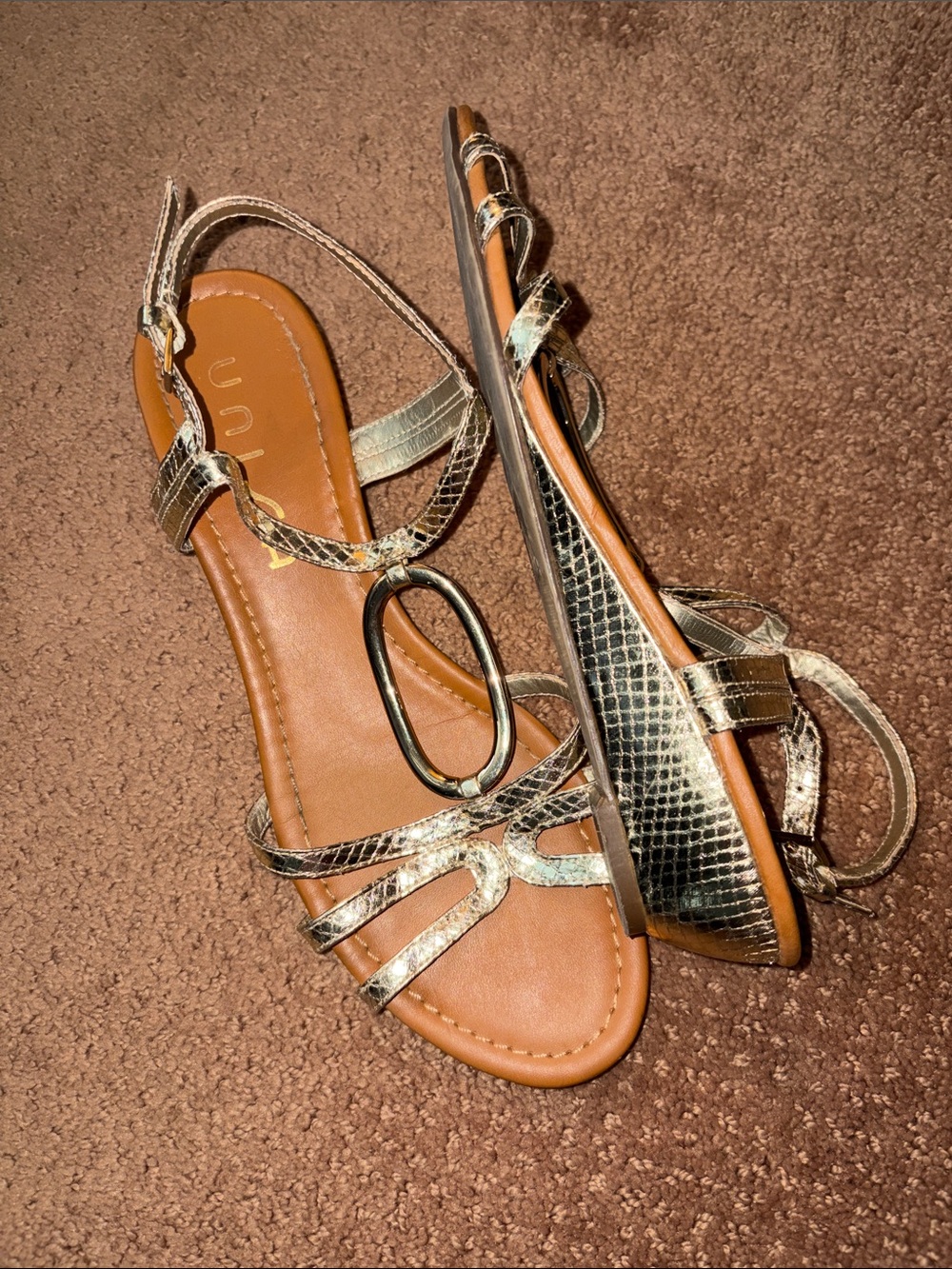 Unisa Gold Formal Sandals - Picture 4 of 5